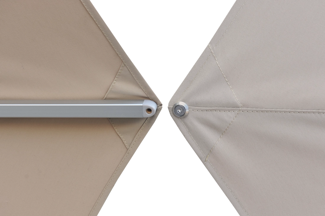Aluminum market umbrella rivet details