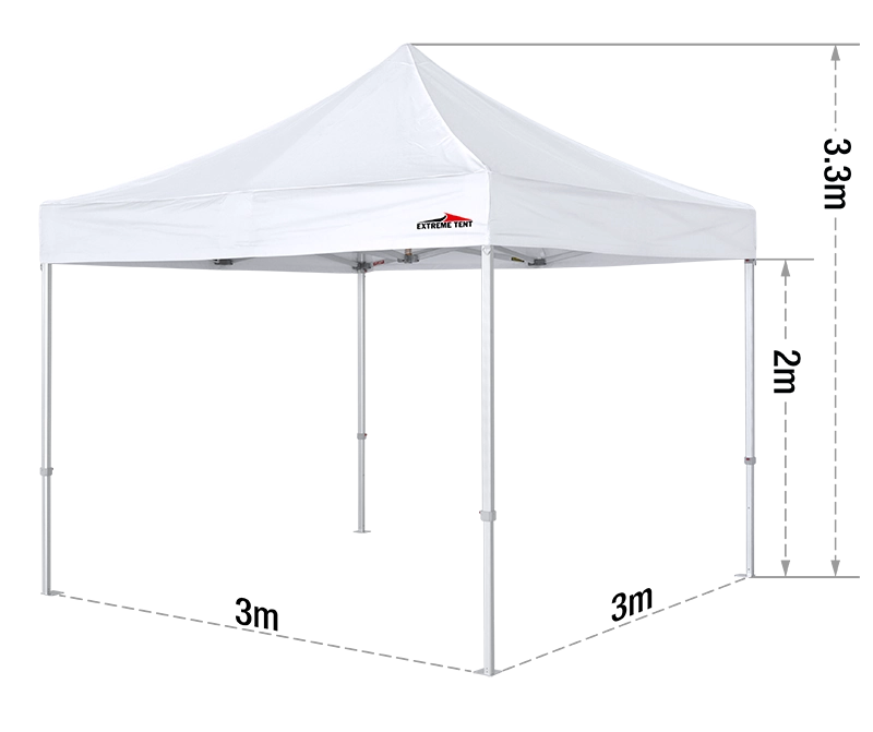 NEW OCT54 Aluminum Commercial 3x3M