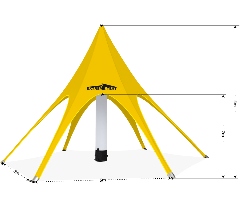 Star Inflatable Canopy Tent Ф6m
