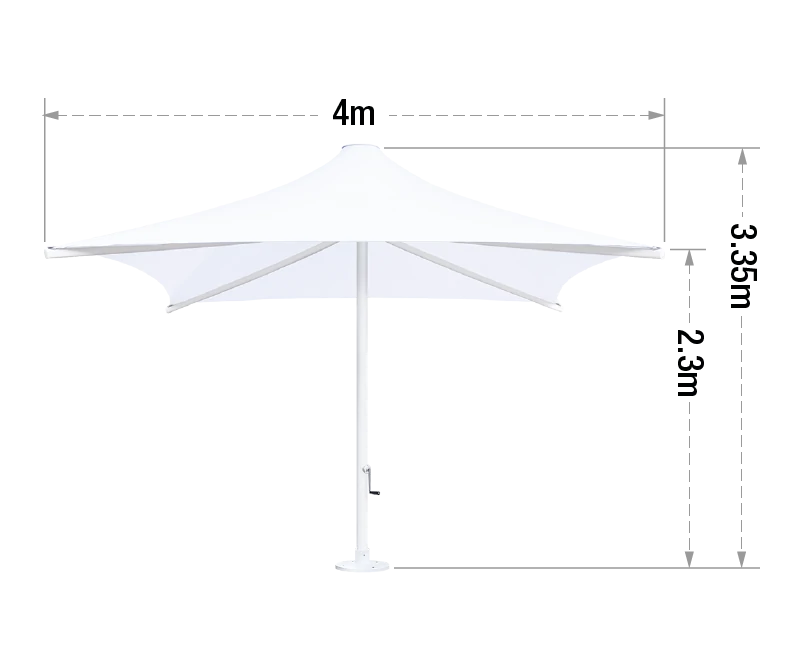 Heavy Duty PVC Umbrella 4M