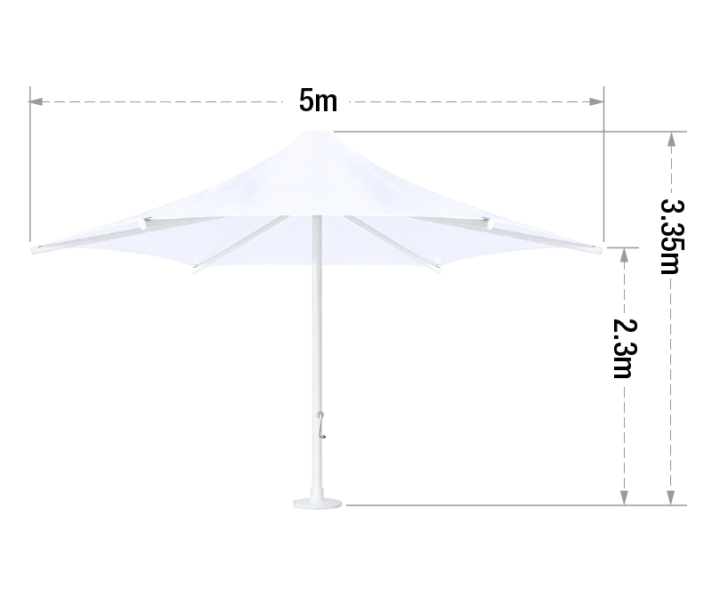 Heavy Duty PVC Umbrella 5M