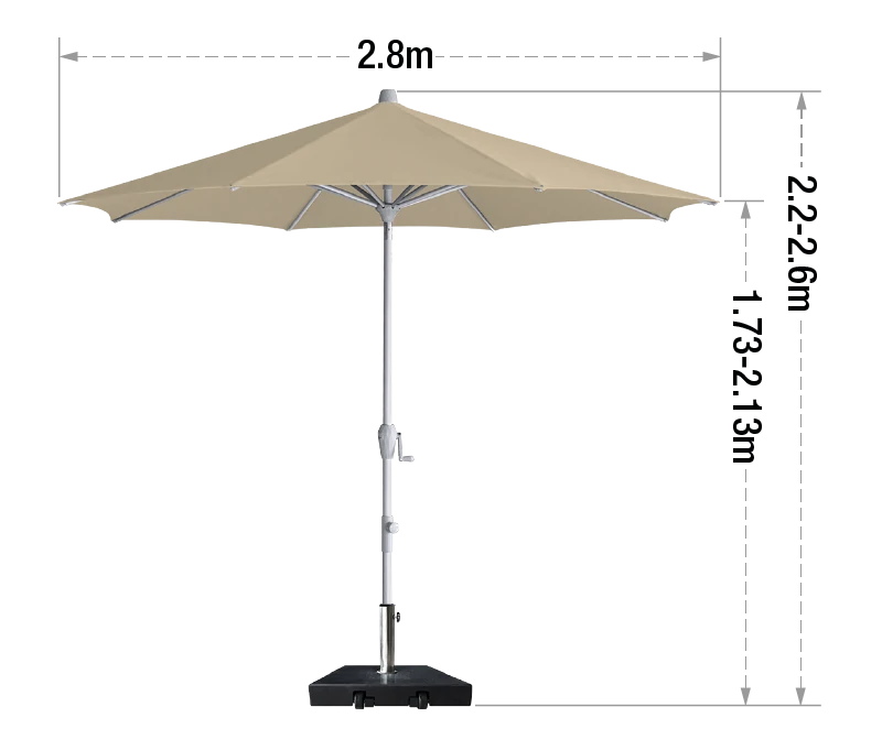 Tilt Patio Umbrella 2.8M